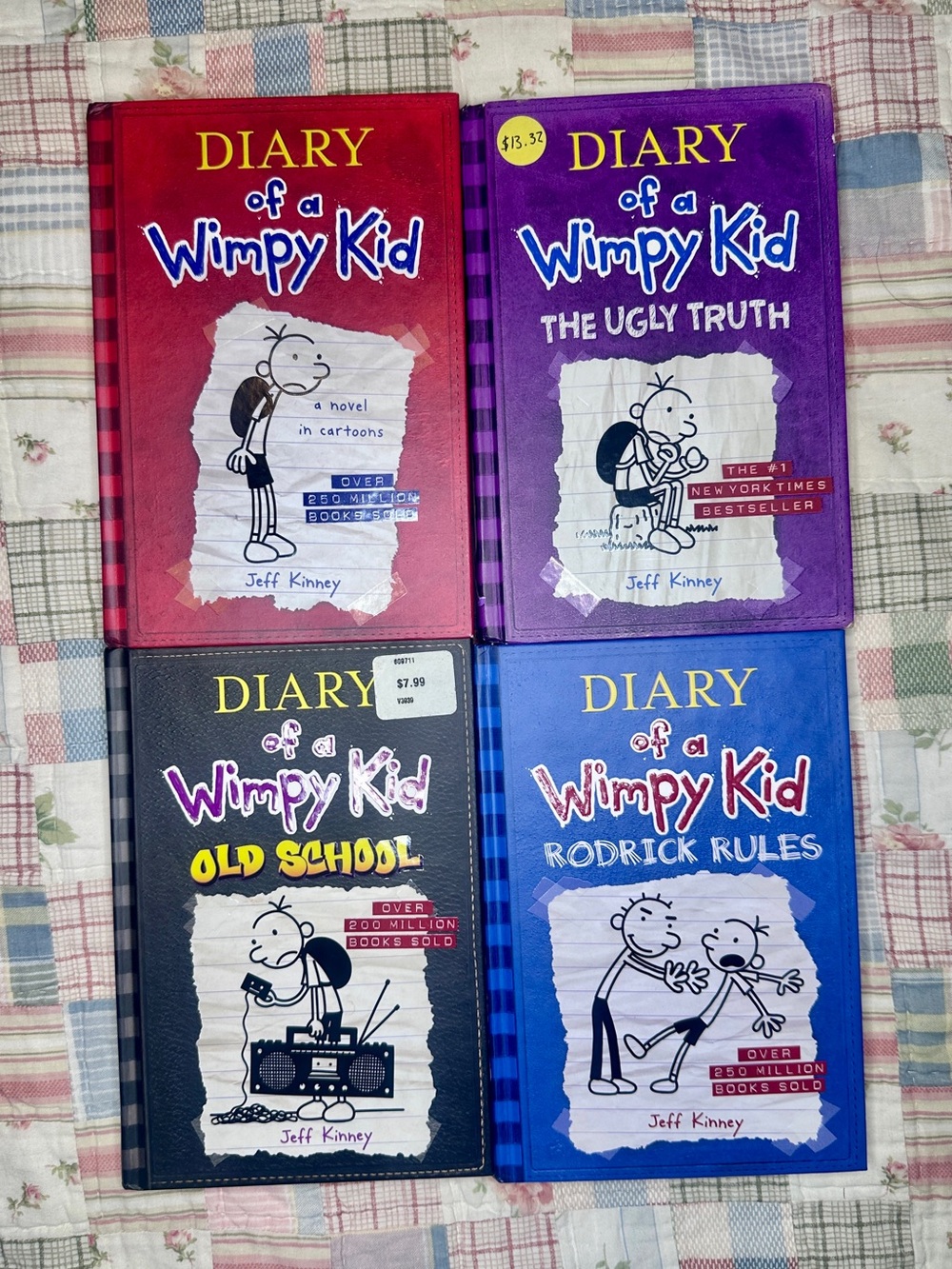 Diary of a Wimpy Kid Hardcover Book Set of 4